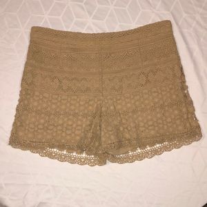 Forever 21 Crochet Shorts